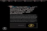 Manufacturing ERP software selection demystified: How to ...