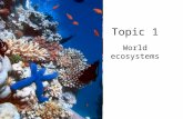 Topic 1 world ecosystems