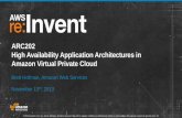 High Availability Application Architectures in Amazon VPC (ARC202) | AWS re:Invent 2013