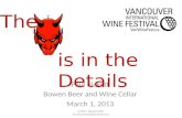 Devil is in the Details   Vancouver International Wine Festival 2013