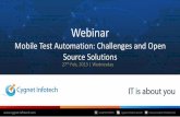 Webinar: Mobile Test Automation: Challenges and Open Source alternatives