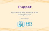 Puppet - Automagically Manage your Configuration