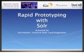 Rapid Prototyping with Solr