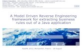 A Model Driven Reverse Engineering framework for extracting business rules out of a Java application