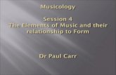 Session  4‘the elements of music and form’