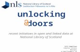 Unlocking Doors: recent initiatives in open and linked data at the National Library of Scotland