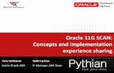 Oracle 11G SCAN: Concepts and Implementation Experience Sharing