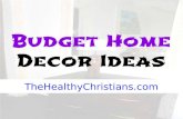 Budget Home Decor Ideas