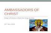 Ambassadors of christ 241113