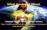 What Jesus said About “False Doctrine”