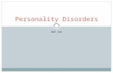 Personality disorders 1