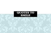 Quotes to smile