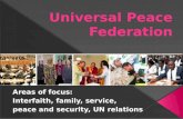 UPF Areas of Focus