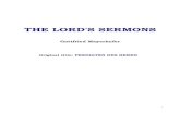 The Lord's Sermons