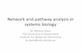 Network and pathway analysis in systems biology - Melissa Davis