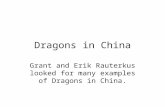 Dragons in china
