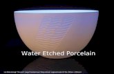 Water etched clay