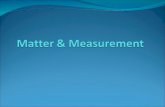 Chemistry- JIB Topic 1 Matter and Measurement