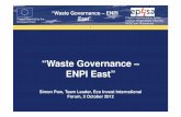 Simon Pow. Waste Governance – ENPI East.