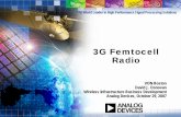 A 3G Femtocell Radio - Analog Devices VON Boston Networking Conference Oct 29 2007