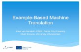 4. Josef Van Genabith (DCU) & Khalil Sima'an (UVA) Example Based Machine Translation
