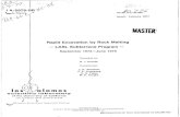 Lasl subterrence program   rapid excavation by rock melting, 1976, 89p
