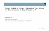 Green Building Codes –What Do They Mean for Construction in San Francisco?