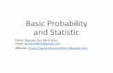 Basic probability & statistics