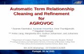 Automatic Term Relationship Cleaning and Refinement for AGROVOC