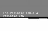 The periodic table & periodic law