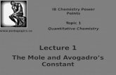 2011 topic 01   lecture 1 - the mole and avogadro's constant