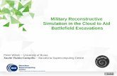 Military Reconstructive Simulation in the Cloud to Aid Battlefield Excavations