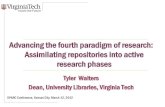 Advancing the fourth paradigm of research: Assimilating repositories into active research phases