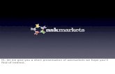 A short intro to askmarkets