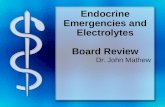 Endocrine and electrolyte board review