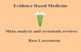 Meta-analysis and systematic reviews