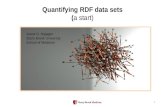 Quantifying RDF data sets