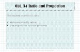 Obj. 34 Ratio and Proportion