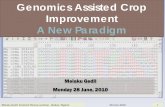 Genomics Assisted Crop Improvement- A New Paradigm