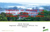 Edith Abilogo: Emphasis on shaping Media discourse on forests and adaptation to climate change in the Congo Basin