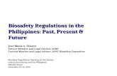 Biosafety regulation in the Philippines: past present & future