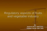 Rgulatory Aspects for F&V Industry