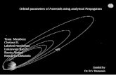 Orbital parameters of asteroids using analytical propagation
