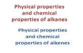 Alkanes and alkenes physical properties and chemical properties