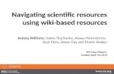 Navigating scientific resources using wiki based resources