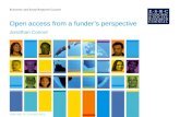 Open Access from a funder's perspective (ESRC) : Maximise your research impact: engaging with open access publishing