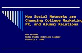 How Social Networks Are Changing Academic PR, Marketing and Alumni Relations