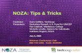 NOZA: Tips & Tricks