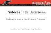 Pinterest for Business - Making the most of your Business Pinterest Account