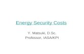 Energy Security Costs